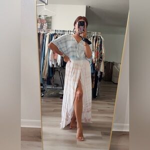 BOUTIQUE TIE DYE BEACH COVERUP DRESS